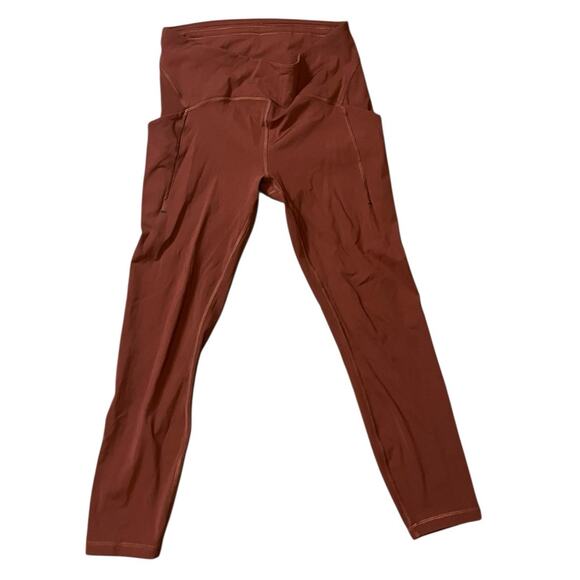 Lululemon Power Thru High-Rise Tight 25" in "Date Brown" size 10 - Picture 1 of 5
